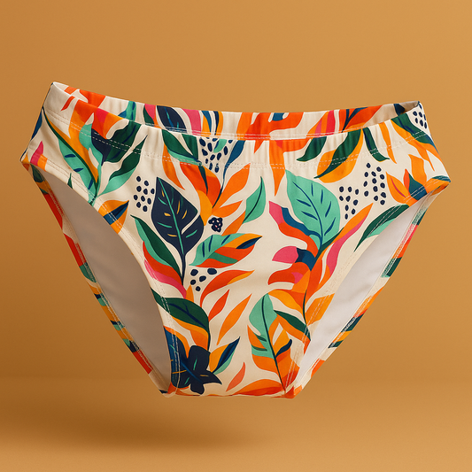 Men's Swim Bikini Brief - Flora Fantasy