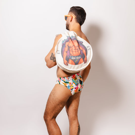 Men's Swim Bikini Brief - Flora Fantasy